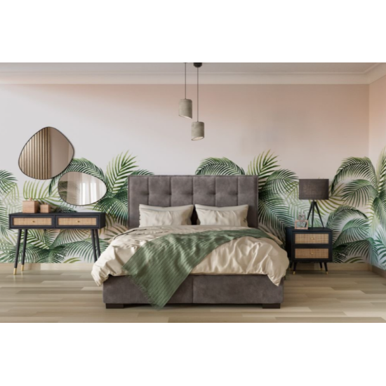 VIENNA ΚΟΜΟΔΙΝΟ MΑΥΡΟ RATTAN