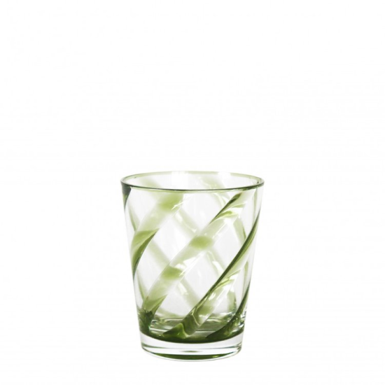 ΜΕΘΑΚΡΥΛΙΚΟ ΓΥΑΛΙ ΜΕ ΔΙΑΦΑΝΗ ΠΡΑΣΙΝΗ ΣΠΕΙΡΑ