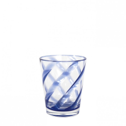 ΜΕΘΑΚΡΥΛΙΚΟ ΓΥΑΛΙ ΜΕ ΔΙΑΦΑΝΗ ΜΠΛΕ ΣΠΕΙΡΑ