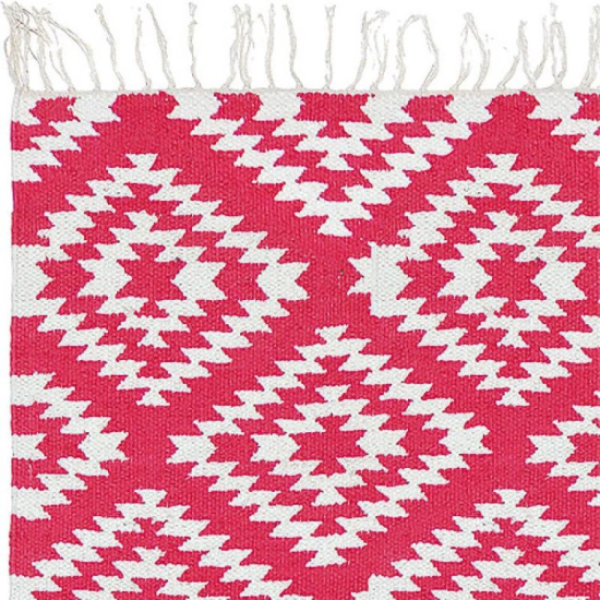 APACHE, PINK/WHITE, 70X200CM