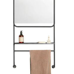 ΜΑΥΡΟΣ ΚΑΘΡΕΦΤΗΣ ΜΕ ΡΑΦΙ-ΣΙΔΕΡΕΝΙΟΣ