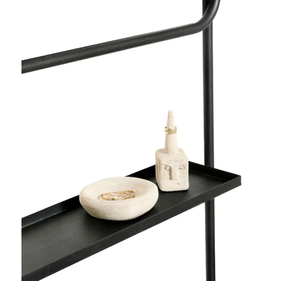 ΜΑΥΡΟΣ ΚΑΘΡΕΦΤΗΣ ΜΕ ΡΑΦΙ-ΣΙΔΕΡΕΝΙΟΣ