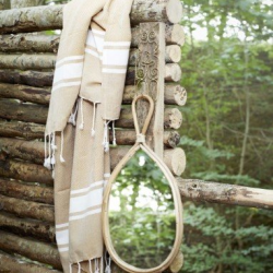 ΟΒΑΛ ΚΑΘΡΕΠΤΗΣ ΜΕ ΜΠΑΜΠΟΥ ΚΟΡΝΙΖΑ