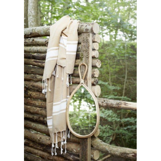 ΟΒΑΛ ΚΑΘΡΕΠΤΗΣ ΜΕ ΜΠΑΜΠΟΥ ΚΟΡΝΙΖΑ